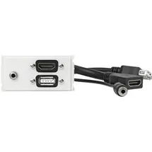 Vivolink Steckdose HDMI + USB A + 3,5mm Weiß 1 St.