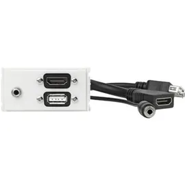 Vivolink Steckdose HDMI + USB A + 3,5mm Weiß 1 St.