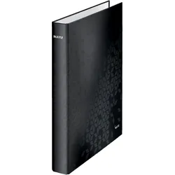 LEITZ Ringbuch Wow A4+ PP 2 Ringe 25mm schwarz