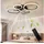 Homcom Deckenventilator 55 cm Schwarz