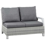 Siena Garden Corido Modul 2-Sitzer matt-weiß-grau