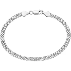 Armband »Schmuck Geschenk Silber 925 Armschmuck Armkette Bismarck-Kette«, 33466863-0 silberfarben
