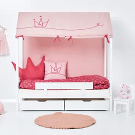 Hoppekids Hausbett ECO Comfort 70 x 160 cm Kiefer massiv weiß