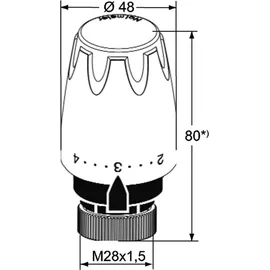 HEIMEIER Thermostatkopf DX M28x1,5 Raumthermostat