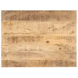 vidaXL Tischplatte Massivholz Mango 25-27 mm 80x60 cm