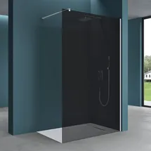 mai & mai Walk-In-Dusche 140 x 200 cm grau Sicherheitsglas BRAM3 Bremen2VG