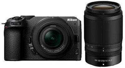Nikon Z30 + Nikkor Z DX 16-50mm f/3,5-6,3 VR + Nikkor Z DX 50-250mm f/4,5-6,3 VR Doppelzoomkit