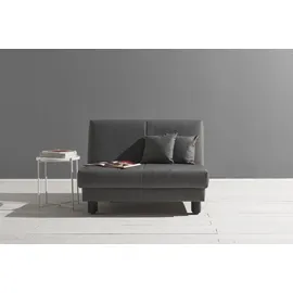 Ell + Ell Schlafsofa »Enny Liegefläche Breite 120 oder 140 cm, Liegehöhe 45 cm, Füße schwarz, bei Breite 140 cm Rückenlehne wahlweise mit Relaxfunktion grau