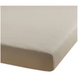 BettwarenShop Spannbettlaken Jersey-Elasthan 80 x 200 - 80 x 220 cm grau
