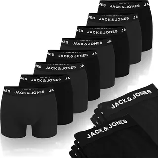 JACK&JONES 8er Pack - Herren Boxershorts aus Baumwolle, Unterhosen für Männer, XXL - Schwarz - XXL
