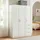 [en.casa] Kleiderschrank Finning 120 x 176 x 52 cm Weiß