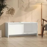 VidaXL TV-Schrank Weiß 90x35x40 cm Holzwerkstoff
