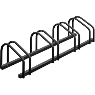 Relaxdays Fahrradständer für 4 Fahrräder Anthrazit