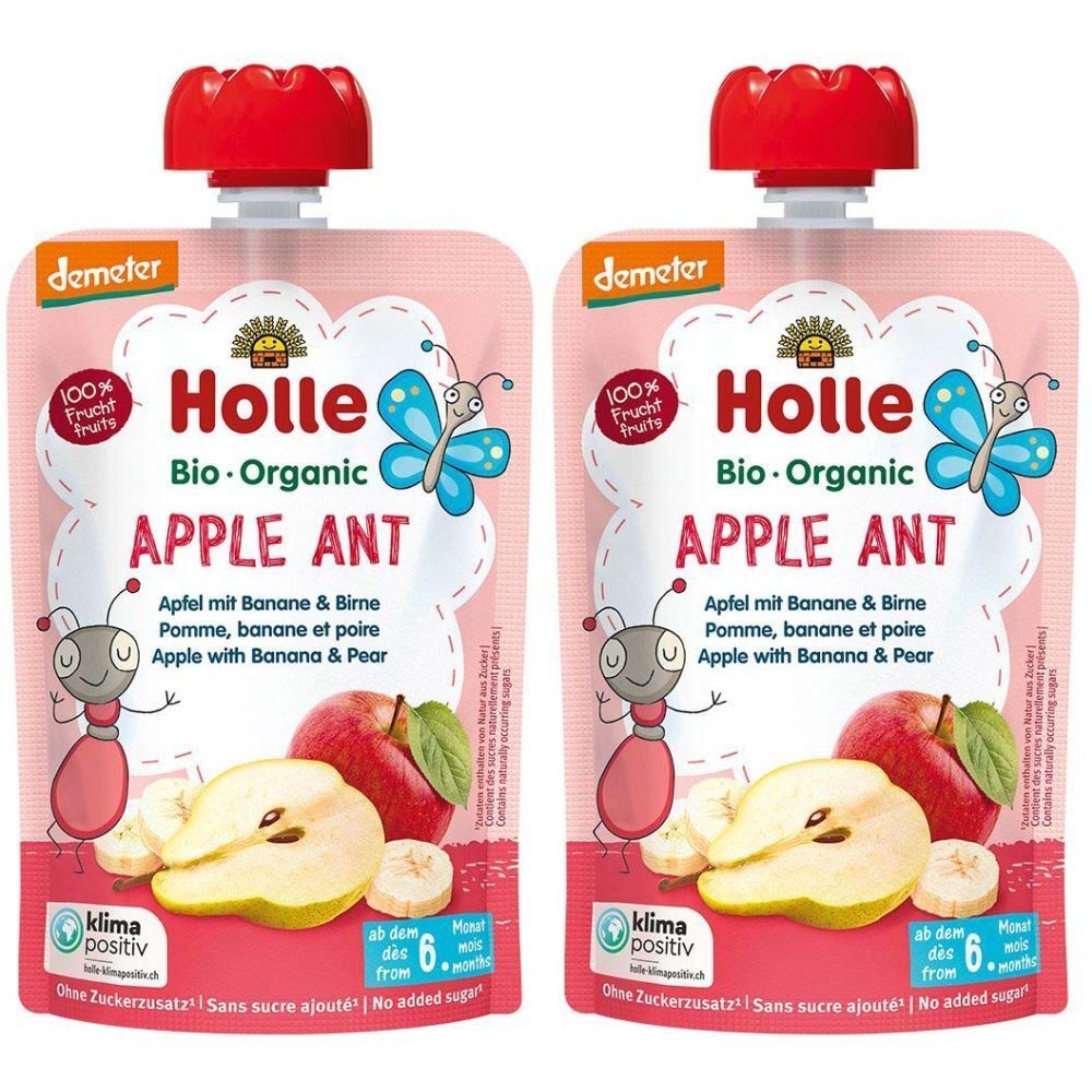 Holle Apple Ant Pouchy Apfel Banane Birne