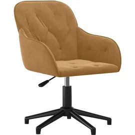 vidaXL Bürostuhl Samt Braun
