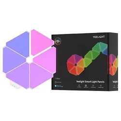 Yeelight Smart Light Panel Starter Kit, Dreieckige LED Panels, 6 Stück
