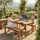 prestige home living outdoor 3tlg. Gartensitzgruppe Brian aus 100% Akazienholz, Hellbraun