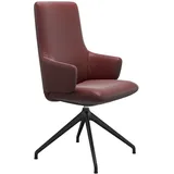 Stressless Stuhl Laurel | Drehgestell D350 Paloma Cherry Mit Armlehnen Hoher Rücken Matt Schwarz