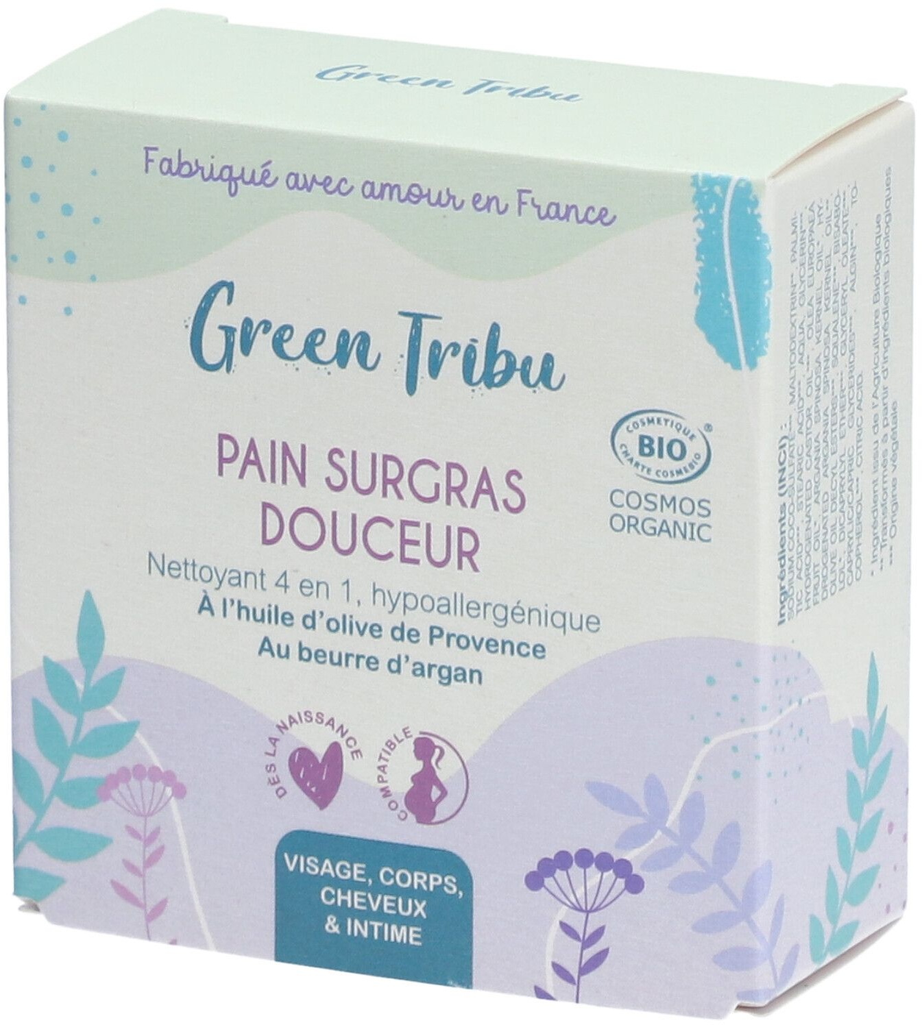 GREEN TRIBU Pain surgras Douceur 110 g savon