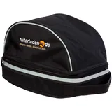 RL24 - Helmtasche in schwarz | wasserabweisend, reißfest & strapazierfähig | sichere Reithelm-Aufbewahrung mit einem Tragegriff | Reittasche aus 600-Denier Außenmaterial | Reithelmtasche