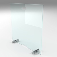 BIJON Kaminschutzgitter aus Spezial-Sicherheitsglas, Hitzeschutz Funkenschuztgitter, Ofenschutzgitter aus echtem ESG-Glas, Kamin Ofen Glas Funkenschutz FIREclassic 70 x 80 cm