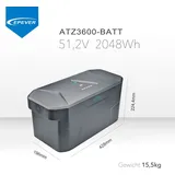 EPEVER® ATZ3600-BATT Powerstation Erweiterungsbatteriek 2048Wh für Camping, Wohnmobile, Garten Party, Reise, Hausgebrauch, Notfall, 0% MwSt