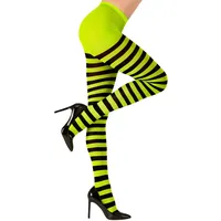 W WIDMANN MILANO Party Fashion - Strumpfhose, gestreift, 70 DEN, Halloween, Faschingskostüme