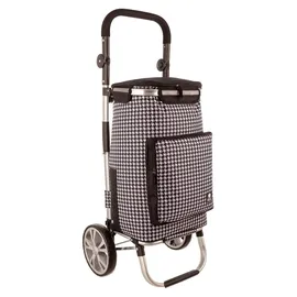 Franky Einkaufstrolley ER10 54 l Schwarz/Weiß