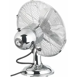 Sichler Haushaltsgeräte Vollmetall Tischventilator 30 cm Retro