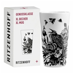Ritzenhoff Tasse Kaffeetasse XL Genussklasse 001, Porzellan bunt