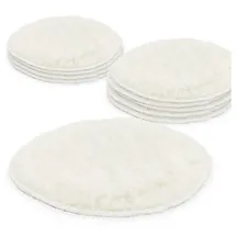 BITUXX 180 mm Polierpad Wollpad Polierfell 10 Stück