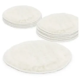 BITUXX 180 mm Polierpad Wollpad Polierfell 10 Stück