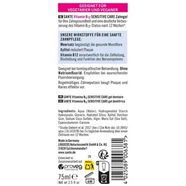 Sante Zahngel Vitamin B12 Sensitive Care fluoridfrei 75 ml