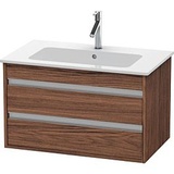 Duravit Ketho Waschtisch-Unterschrank KT642902121 80 x 47,5 cm, nussbaum dunkel, 2 Schubkästen, wandhängend