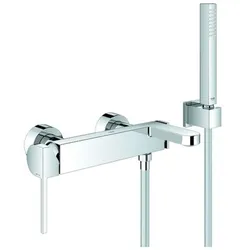 GROHE Einhebel-Wannenbatterie Plus 33547 Wandmontage mit Brausegarnitur chrom