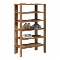 VidaXL Schuhregal Altholz-Optik 61x32x105 cm Holzwerkstoff