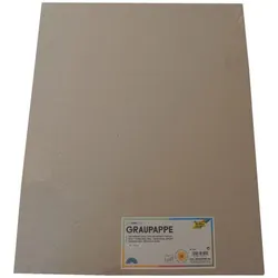Folia Graupappe, 1,5mm stark, 40x50cm, 10 Bogen