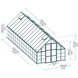 Palram Balance Alu Silber HKP 4 mm 29,30 m2