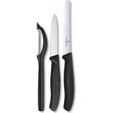 Victorinox Swiss Classic Gemüsemesser-Set mit Schäler 3-teilig schwarz