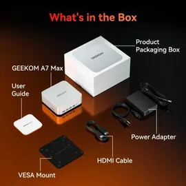 GEEKOM Mini PC A7 Max 2026 16 GB RAM 1 TB SSD Radeon 780M Win 11 Pro