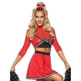 Leg Avenue Varsity Cheerleader Babe Kostum red S/M