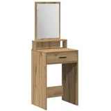 vidaXL Schminktisch mit Schubladen Artisan Eiche 50x41x140 cm