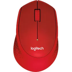 Logitech M330 Silent Plus Maus, rot Computer-Maus