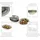 sänger Salatschalen Set Capri Grau 4-tlg.