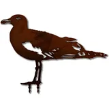 ARTTEC Möwe Vogel (Edelrost-Deko) (klein (Edelrost)) hochwertige Gartendeko aus Metall - Rost Deko für Garten, Balkon & Terasse - Metall Deko zum Aufstellen - Made in Germany