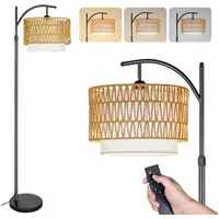 CCLIFE Stehlampe Dimmbar Wohnzimmer Bogenlampe LED E27 Leselampe 60W