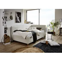 Meise Möbel meise.möbel Polsterbett Fun 140 x 200 cm Stoff Beige