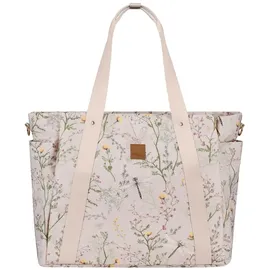 KIKKABOO Wickeltasche Florence Wickelunterlage, Reißverschluss, Flaschentaschen beige