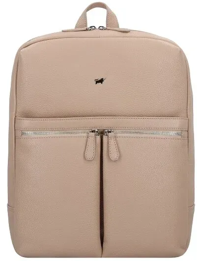 Braun Büffel Hanna Business-Rucksack M Leder 40 cm Laptopfach  beige