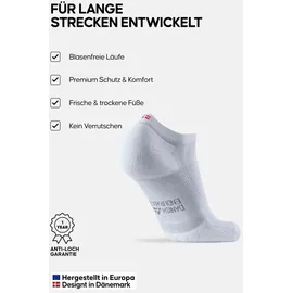 Danish Endurance Long Distance Sportsocken 3-Paar Blau/Grau/Grün/Schwarz 43-47